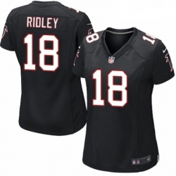 Womens Nike Atlanta Falcons 18 Calvin Ridley Game Black Alternate NFL Jersey