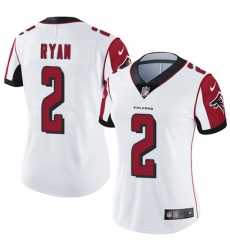 Womens Nike Atlanta Falcons 2 Matt Ryan White Vapor Untouchable Limited Player NFL Jersey