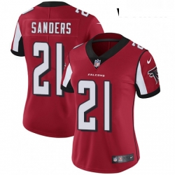 Womens Nike Atlanta Falcons 21 Deion Sanders Red Team Color Vapor Untouchable Limited Player NFL Jersey