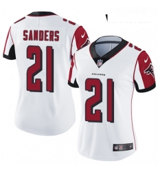 Womens Nike Atlanta Falcons 21 Deion Sanders White Vapor Untouchable Limited Player NFL Jersey