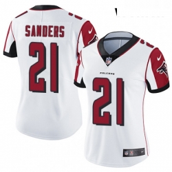 Womens Nike Atlanta Falcons 21 Deion Sanders White Vapor Untouchable Limited Player NFL Jersey