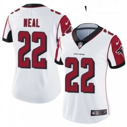 Womens Nike Atlanta Falcons 22 Keanu Neal Elite White NFL Jersey