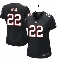 Womens Nike Atlanta Falcons 22 Keanu Neal Game Black Alternate NFL Jersey