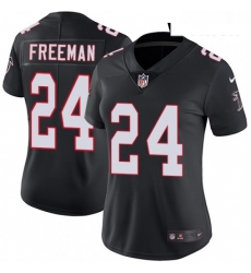Womens Nike Atlanta Falcons 24 Devonta Freeman Elite Black Alternate NFL Jersey