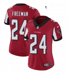 Womens Nike Atlanta Falcons 24 Devonta Freeman Elite Red Team Color NFL Jersey