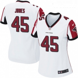 Womens Nike Atlanta Falcons 45 Deion Jones Game White NFL Jersey