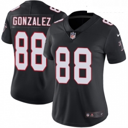 Womens Nike Atlanta Falcons 88 Tony Gonzalez Elite Black Alternate NFL Jersey