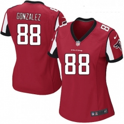 Womens Nike Atlanta Falcons 88 Tony Gonzalez Game Red Team Color NFL Jersey