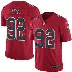 Nike Falcons #92 Dontari Poe Red Youth Stitched NFL Limited Rush Jersey
