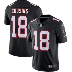 Youth Atlanta Falcons 18 Kirk Cousins Black Vapor Untouchable Limited Stitched Football Jersey