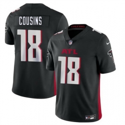 Youth Atlanta Falcons 18 Kirk Cousins Black Vapor Untouchable Limited Stitched Football Jersey s