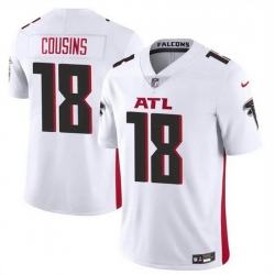 Youth Atlanta Falcons 18 Kirk Cousins White Vapor Untouchable Limited Stitched Football Jersey