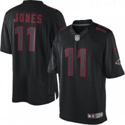Youth Nike Atlanta Falcons 11 Julio Jones Limited Black Impact NFL Jersey