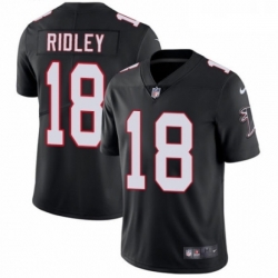 Youth Nike Atlanta Falcons 18 Calvin Ridley Black Alternate Vapor Untouchable Elite Player NFL Jersey