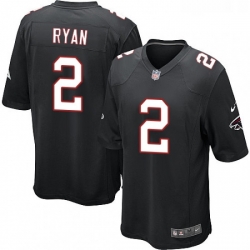 Youth Nike Atlanta Falcons 2 Matt Ryan Game Black Alternate NFL Jersey