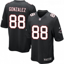 Youth Nike Atlanta Falcons 88 Tony Gonzalez Game Black Alternate NFL Jersey