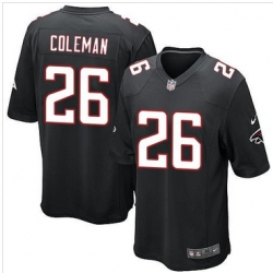 Youth Nike Falcons #26 Tevin Coleman Black Alternate Stitched NFL Elite Jersey