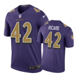 Baltimore Ravens 42 Patrick Ricard Nike color rush Purple Jersey