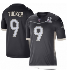 Baltimore Ravens 9 Justin Tucker Nike 2020 AFC Pro Bowl Game Jersey Anthracite
