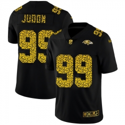 Baltimore Ravens 99 Matthew Judon Men Nike Leopard Print Fashion Vapor Limited NFL Jersey Black