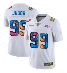 Baltimore Ravens 99 Matthew Judon Men White Nike Multi Color 2020 NFL Crucial Catch Limited NFL Jersey