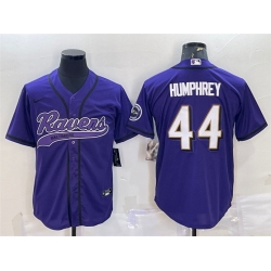 Men Baltimore Ravens 44 Marlon Humphrey Purple Vapor Untouchable Limited Stitched Jersey