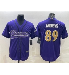 Men Baltimore Ravens 89 Mark Andrews Purple Color Rush Limited Jersey