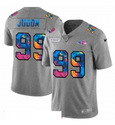 Men Baltimore Ravens 99 Matthew Judon Men Nike Multi Color 2020 NFL Crucial Catch NFL Jersey Greyheather