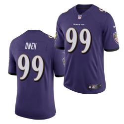 Men Baltimore Ravens 99 Odafe Oweh Purple 2021 Limited Football Jersey