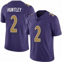 Men Nike Baltimore Ravens #2 Tyler Huntley Purple Legend Rush Limited Jersey
