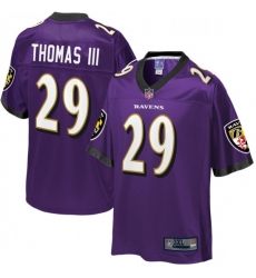 Mens Baltimore Ravens 29 Earl Thomas NFL Pro Line Big Tall Team Player Jersey  Purple