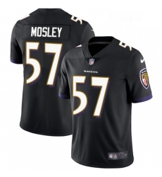 Mens Nike Baltimore Ravens 57 CJ Mosley Black Alternate Vapor Untouchable Limited Player NFL Jersey