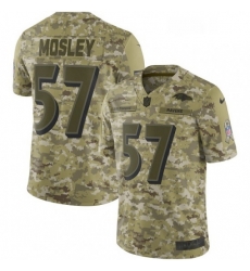 Mens Nike Baltimore Ravens 57 CJ Mosley Limited Camo 2018 Salute to Service NFL Jersey