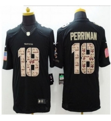 New Baltimore ravens #18 Breshad Perriman Black Men Stitched NFL Limited Salute to Service jersey