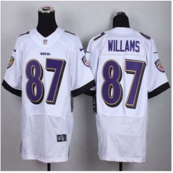 New Baltimore ravens #87 Maxx Williams White Men Stitched NFL New Elite Jersey