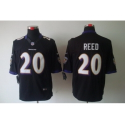 Nike Baltimore Ravens 20 Ed Reed Black Limited NFL Jersey