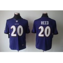 Nike Baltimore Ravens 20 Ed Reed Purple Limited NFL Jersey