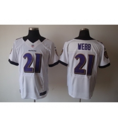 Nike Baltimore Ravens 21 Lardarius Webb White Elite NFL Jersey