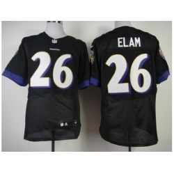 Nike Baltimore Ravens 26 Matt Elam Black Elite NFL Jersey