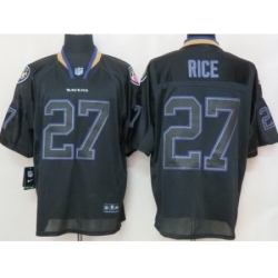 Nike Baltimore Ravens 27 Ray Rice Black Elite Lights Out NFL Jersey