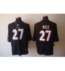Nike Baltimore Ravens 27 Ray Rice Black Limited NFL Jersey
