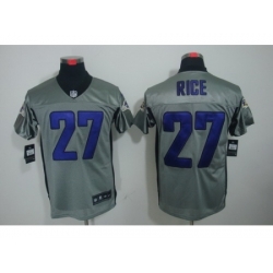 Nike Baltimore Ravens 27 Ray Rice Grey Elite Shadow NFL Jersey