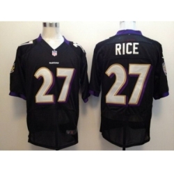 Nike Baltimore Ravens 27 Ray Rice Nike Elite Black NFL Jersey