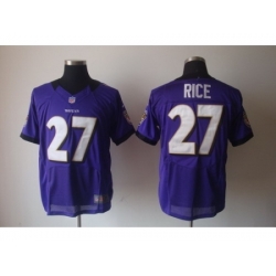 Nike Baltimore Ravens 27 Ray Rice Purple Nike Elite NFL Jersey