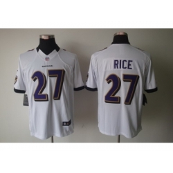 Nike Baltimore Ravens 27 Ray Rice White Limited NFL Jersey