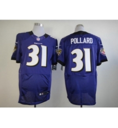 Nike Baltimore Ravens 31 Bernard Pollard Purple Elite NFL Jersey
