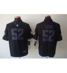 Nike Baltimore Ravens 52 Ray Lewis Black Limited Impact NFL Jersey
