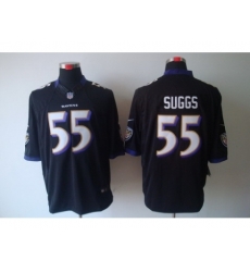 Nike Baltimore Ravens 55 Terrell Suggs Black Limited NFL Jersey