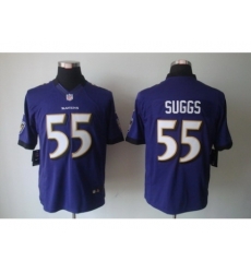 Nike Baltimore Ravens 55 Terrell Suggs Purple Limited NFL Jersey
