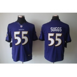 Nike Baltimore Ravens 55 Terrell Suggs Purple Limited NFL Jersey
